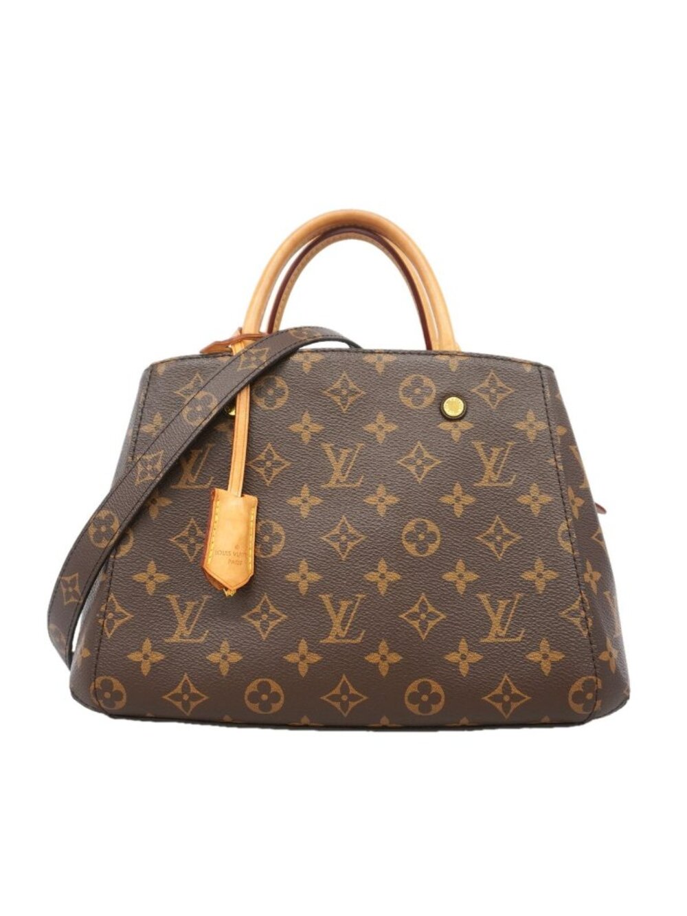Louis Vuitton Handbag Monogram Montaigne BB Brown 2-Way Bag